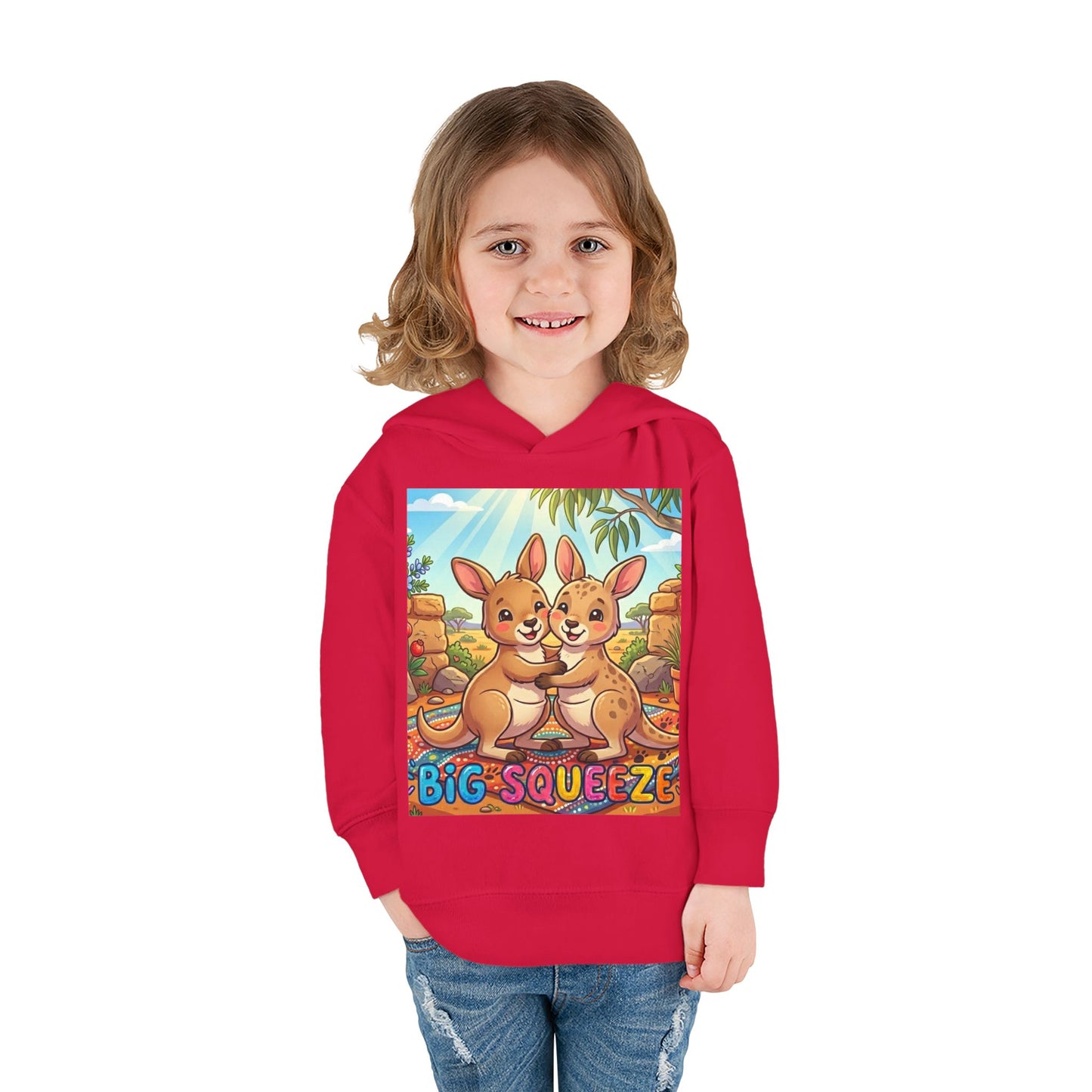 Big Squeeze Kangaroo Toddler Pullover Fleece Hoodie