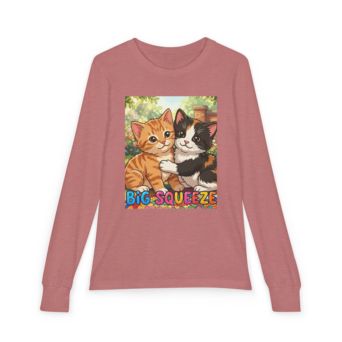 Big Squeeze Kitten Youth Jersey Long Sleeve Tee