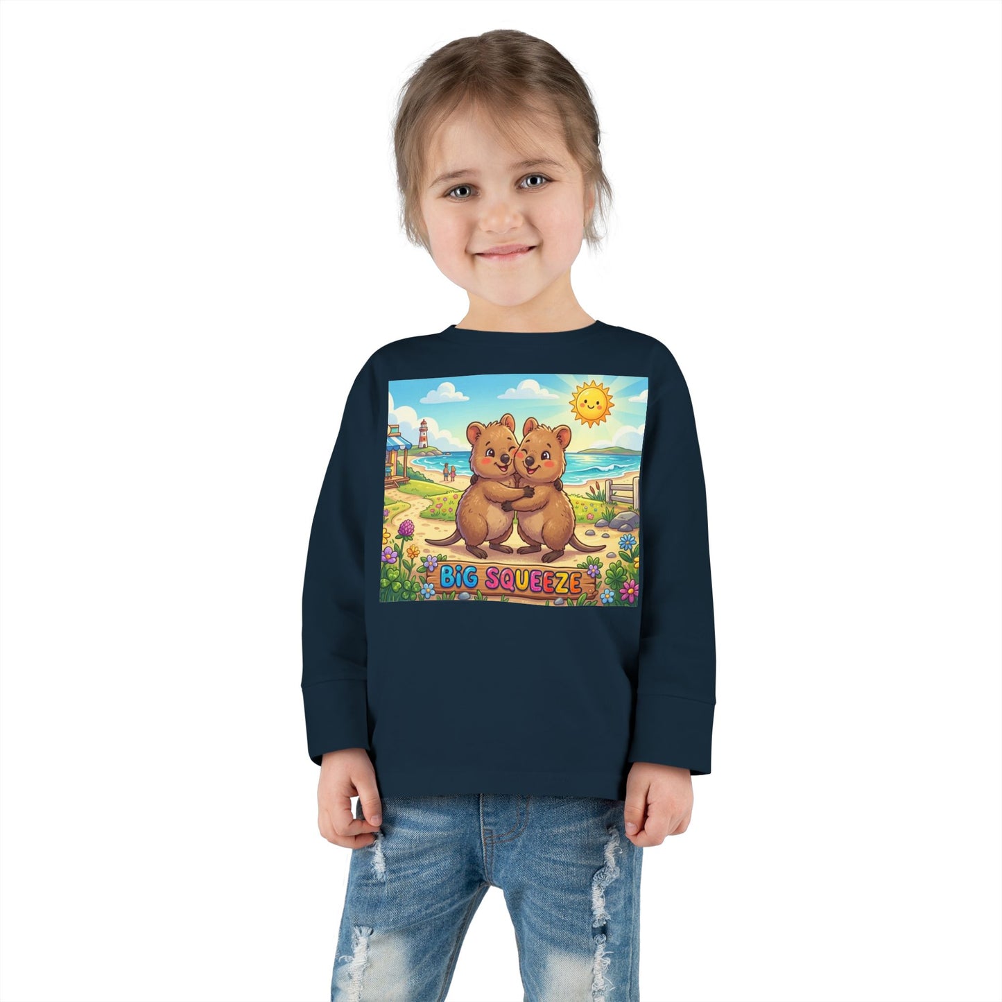 Big Squeeze Quokka Toddler Long Sleeve Tee
