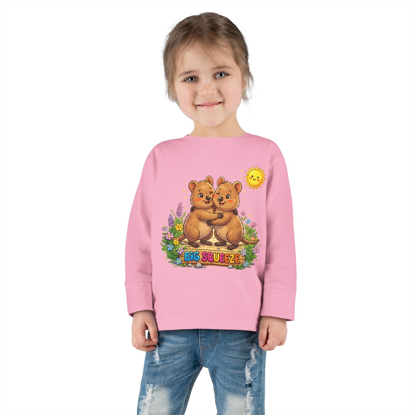 Big Squeeze Quokka Toddler Long Sleeve Tee