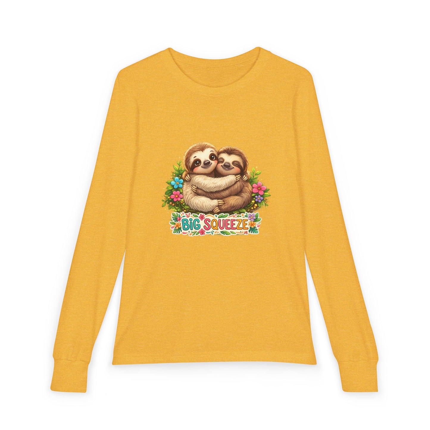 Big Squeeze Sloth Youth Jersey Long Sleeve Tee