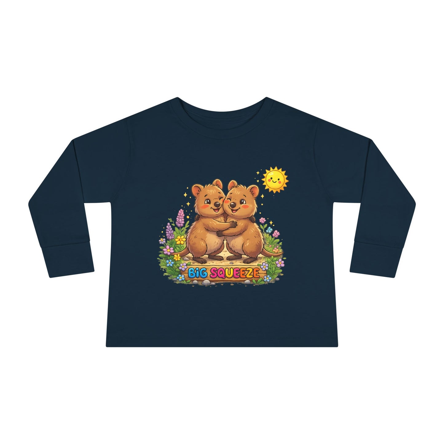 Big Squeeze Quokka Toddler Long Sleeve Tee