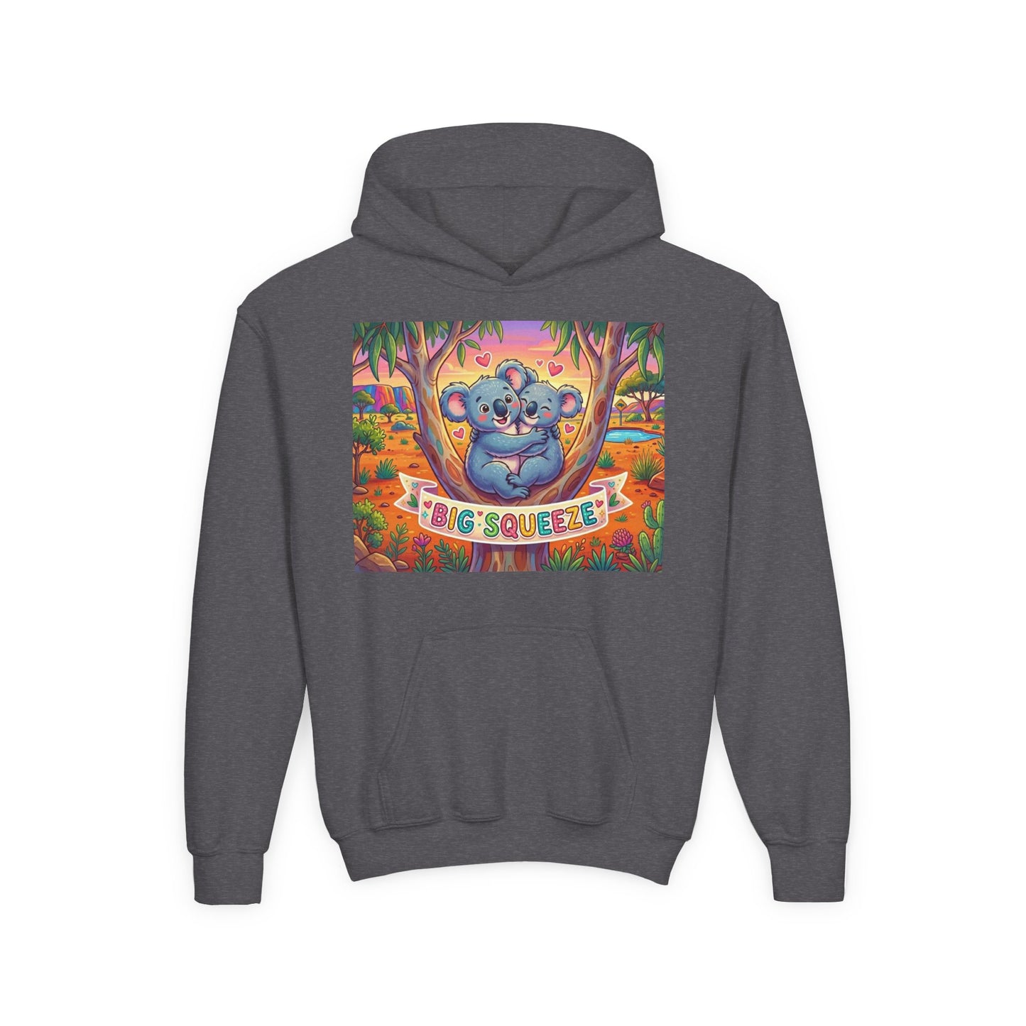 Big Squeeze Koala Youth Heavy Blend Hooded Sweatshirt