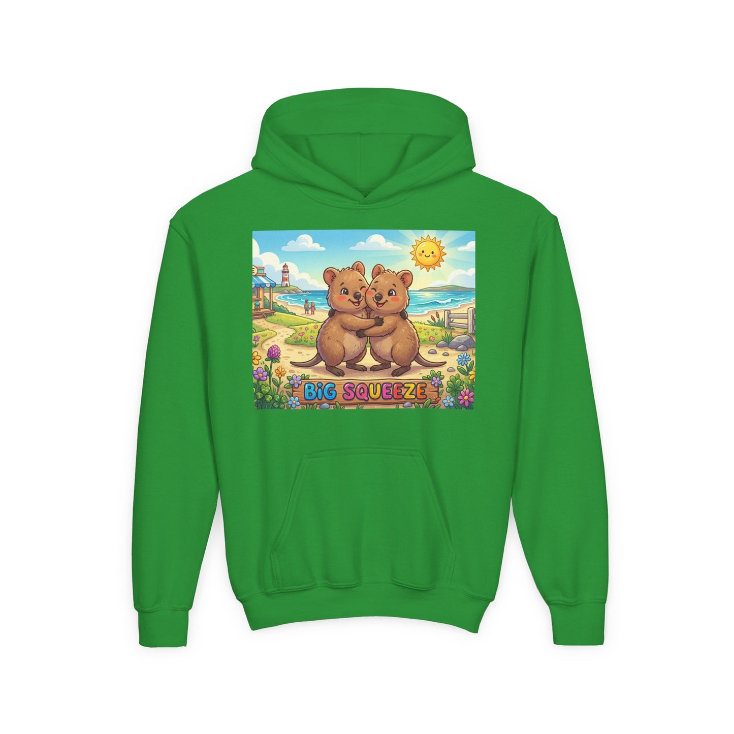 Big Squeeze Quokka Youth Heavy Blend Hooded Sweatshirt