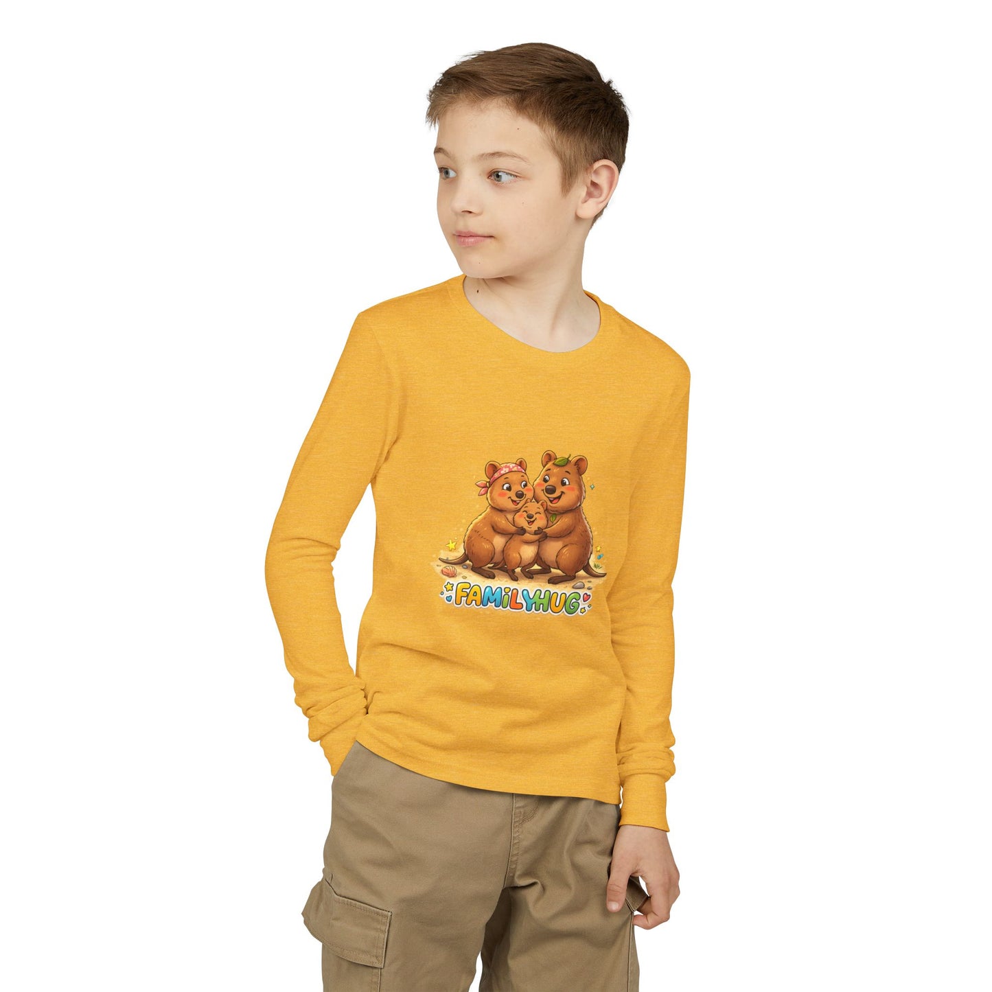 Family Hug Quokka Youth Jersey Long Sleeve Tee
