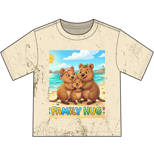 Family Hug Quokka Heavyweight Color Blast Youth T-Shirt