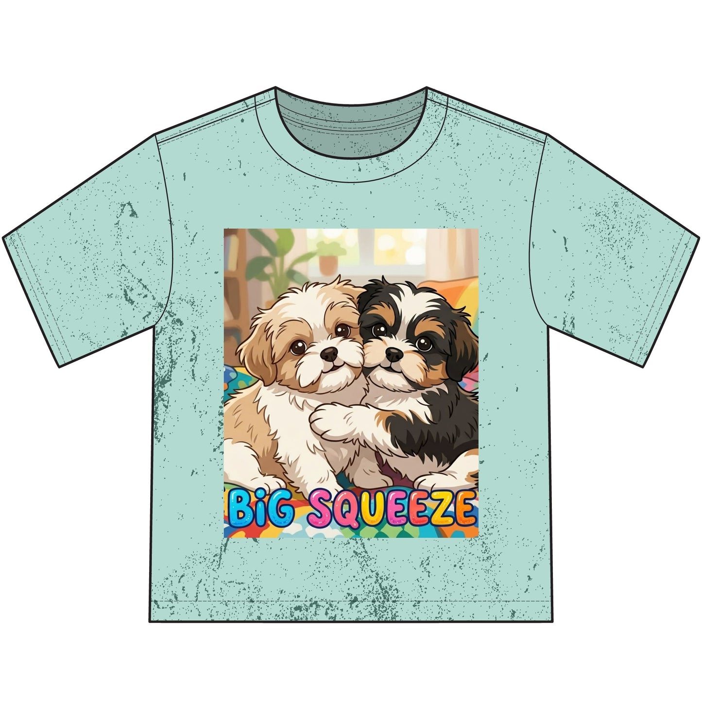 Big Squeeze Shih Tzu Heavyweight Color Blast Youth T-Shirt