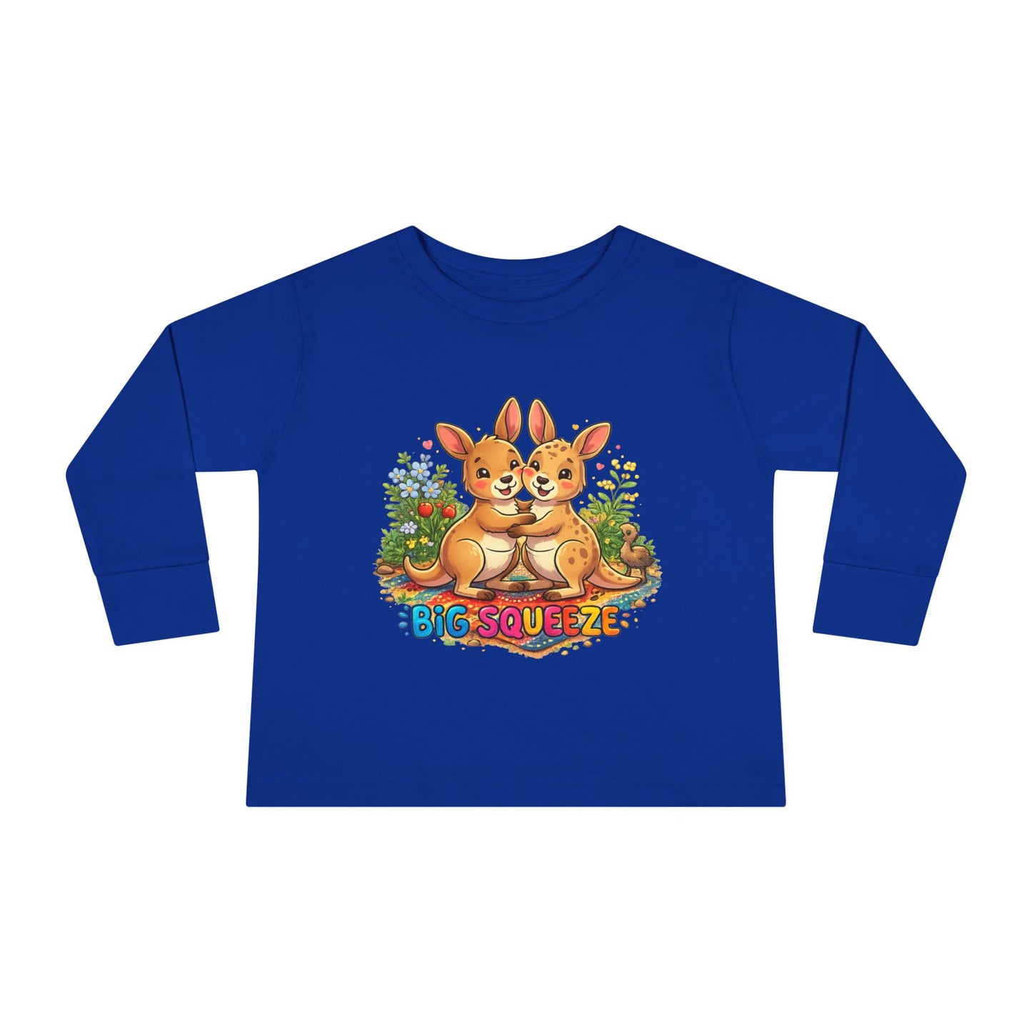 Big Squeeze Kangaroo Toddler Long Sleeve Tee