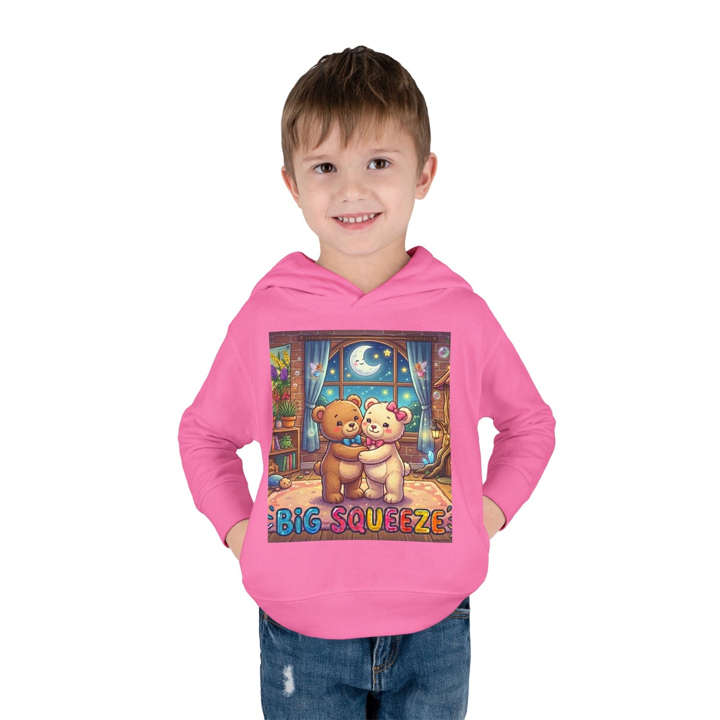 Big Squeeze Teddy Toddler Pullover Fleece Hoodie