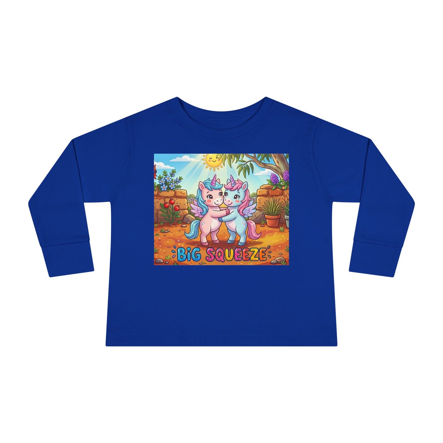 Big Squeeze Unicorn Toddler Long Sleeve Tee