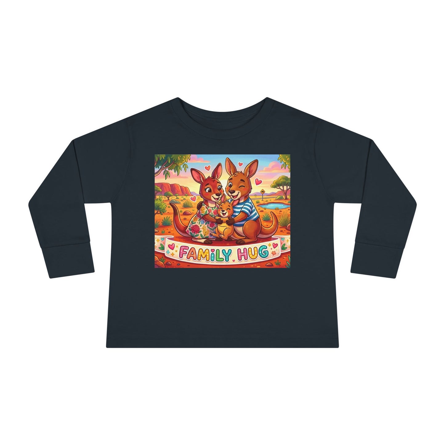 Family Hug Kangaroo Toddler Long Sleeve Tee
