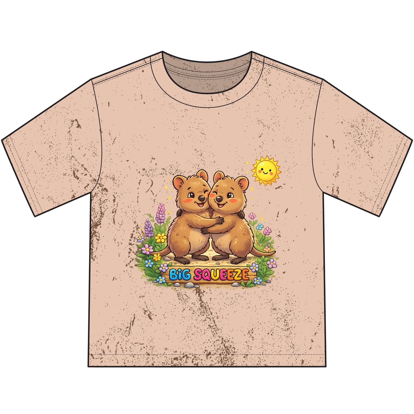 Big Squeeze Quokka Heavyweight Color Blast Youth T-Shirt