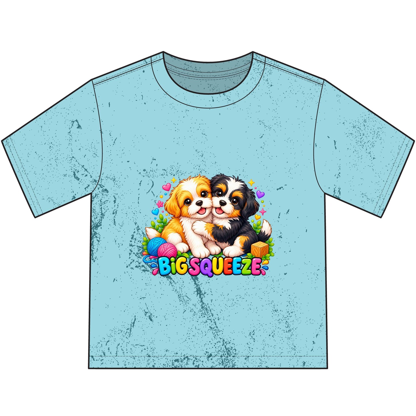 Big Squeeze Shih Tzu Heavyweight Color Blast Youth T-Shirt