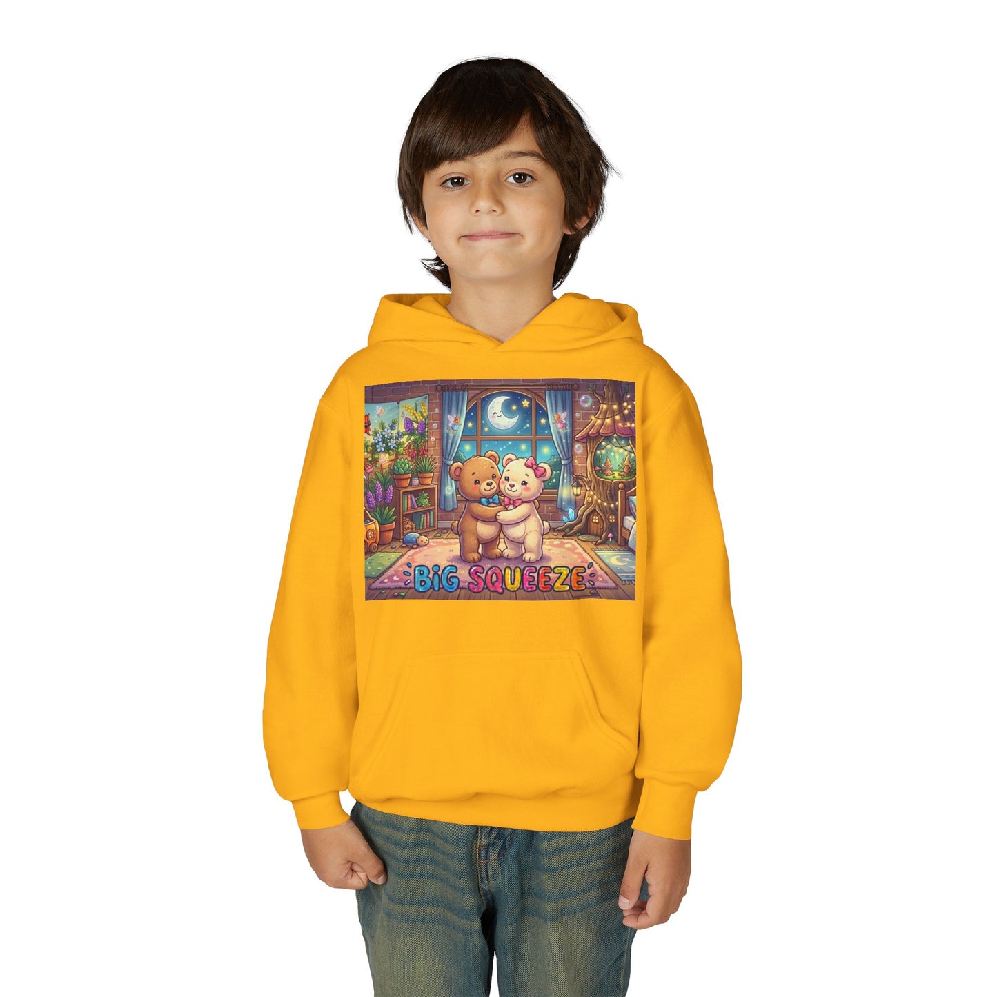 Big Squeeze Teddy Youth Heavy Blend Hooded Sweatshirt