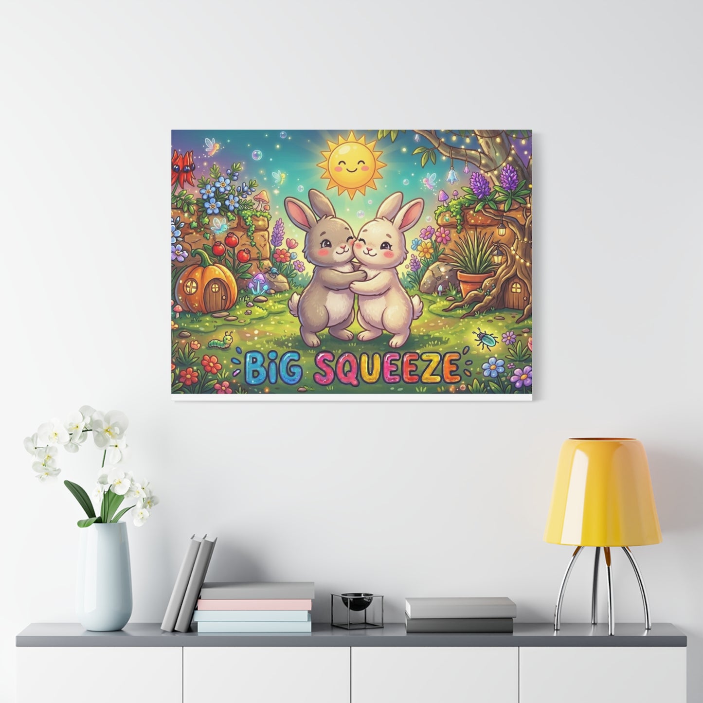Big Squeeze Bunny Classic Canvas