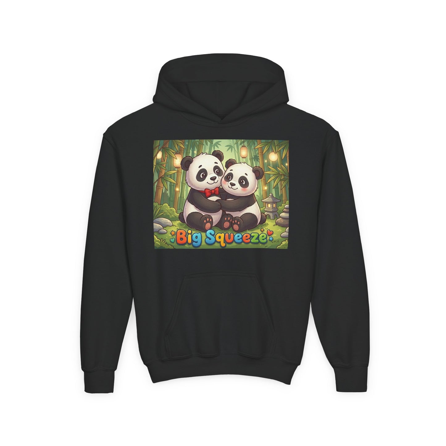 Big Squeeze Panda Youth Heavy Blend Hooded Sweatshirt
