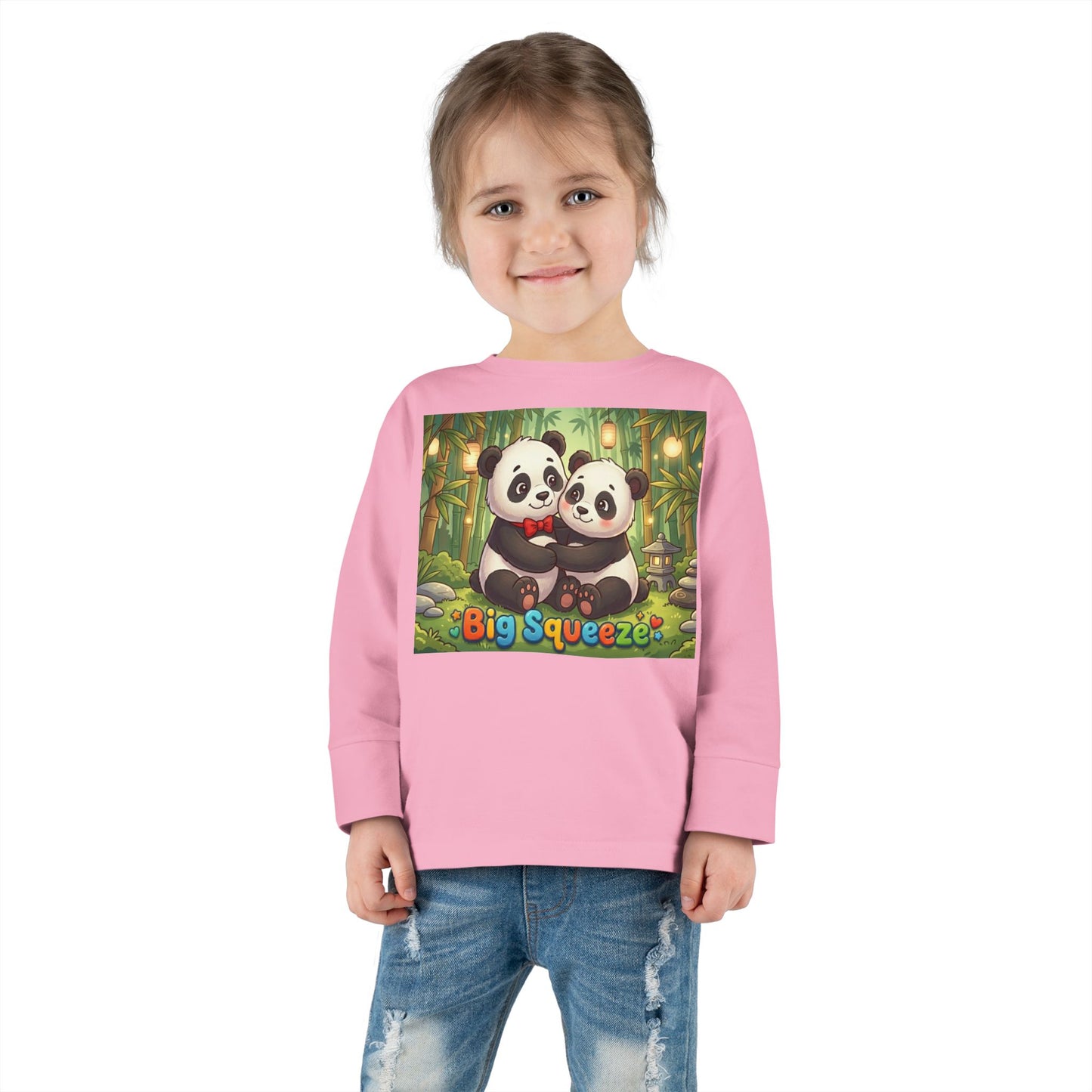 Big Squeeze Panda Toddler Long Sleeve Tee