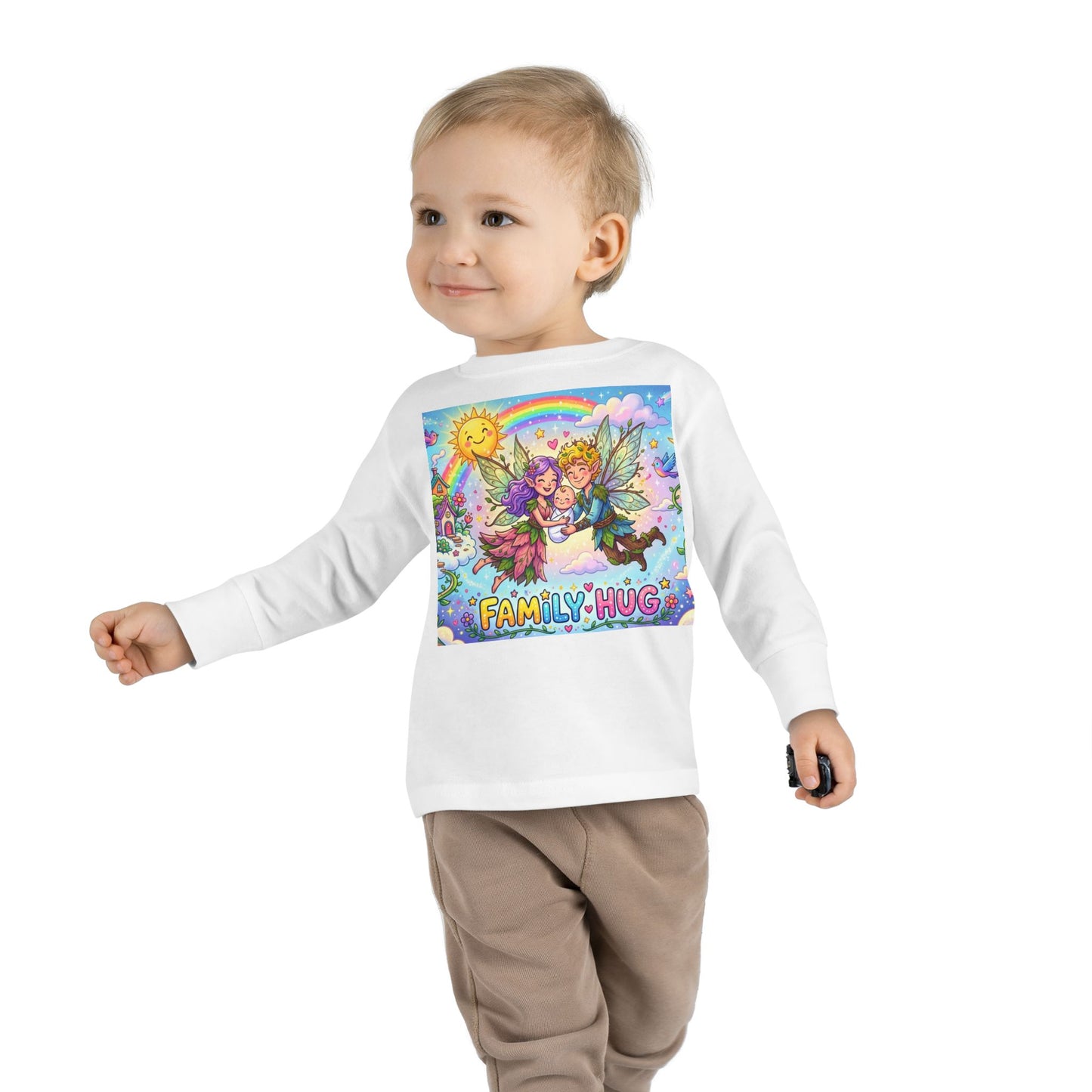 Family Hug Fairy Toddler Long Sleeve Tee