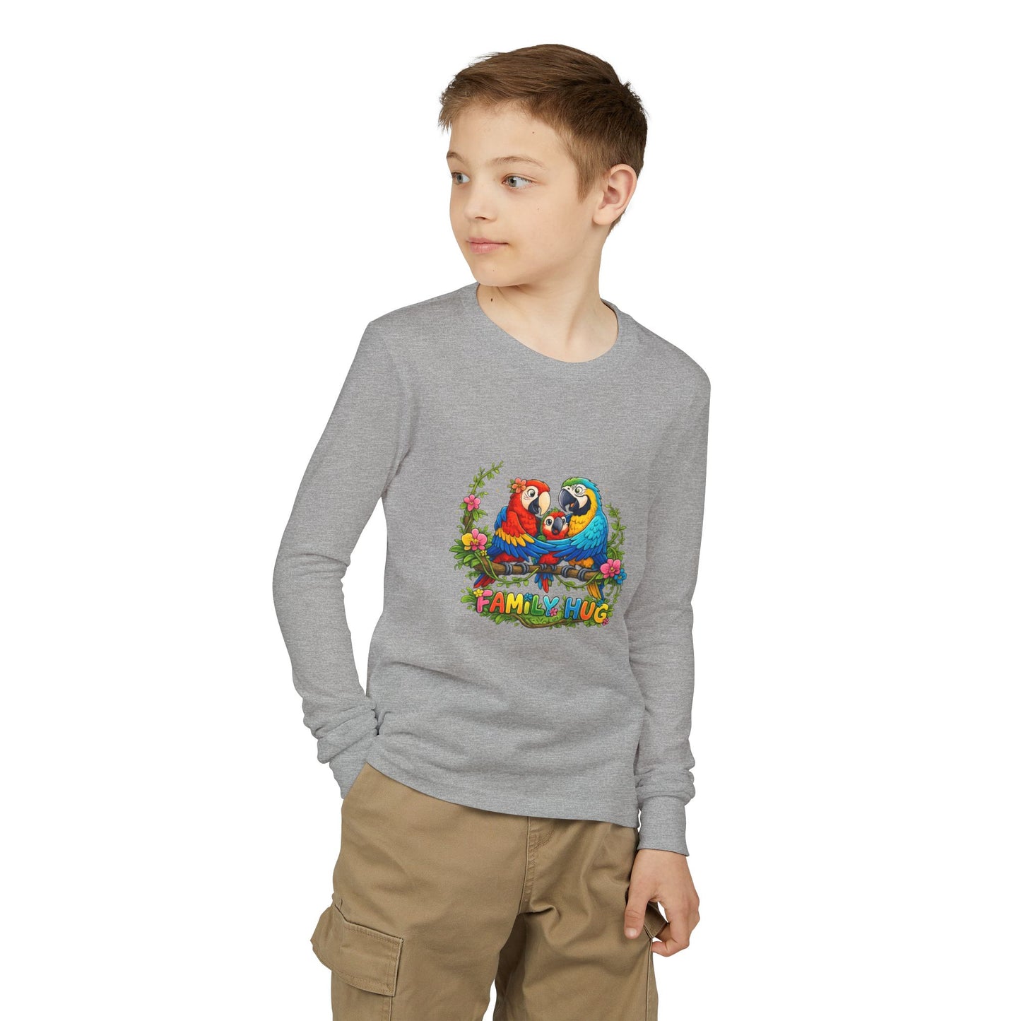 Family Hug Maqaw Youth Jersey Long Sleeve Tee