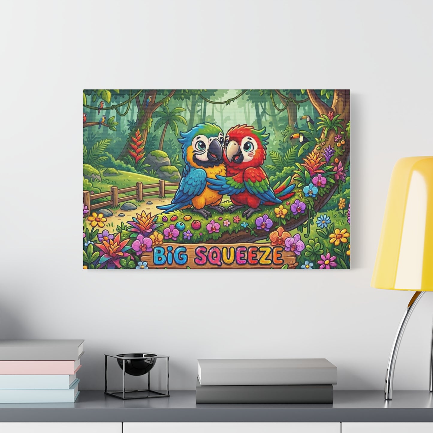 Big Squeeze Macaw Classic Canvas