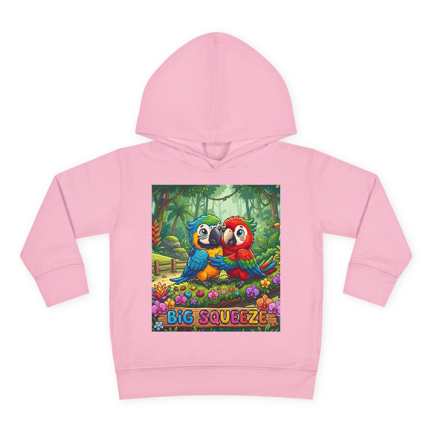 Big Squeeze Macaw Toddler Pullover Fleece Hoodie