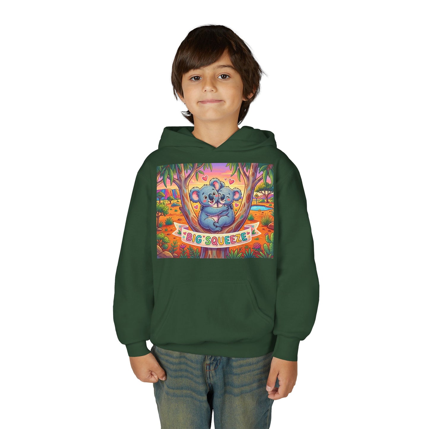 Big Squeeze Koala Youth Heavy Blend Hooded Sweatshirt