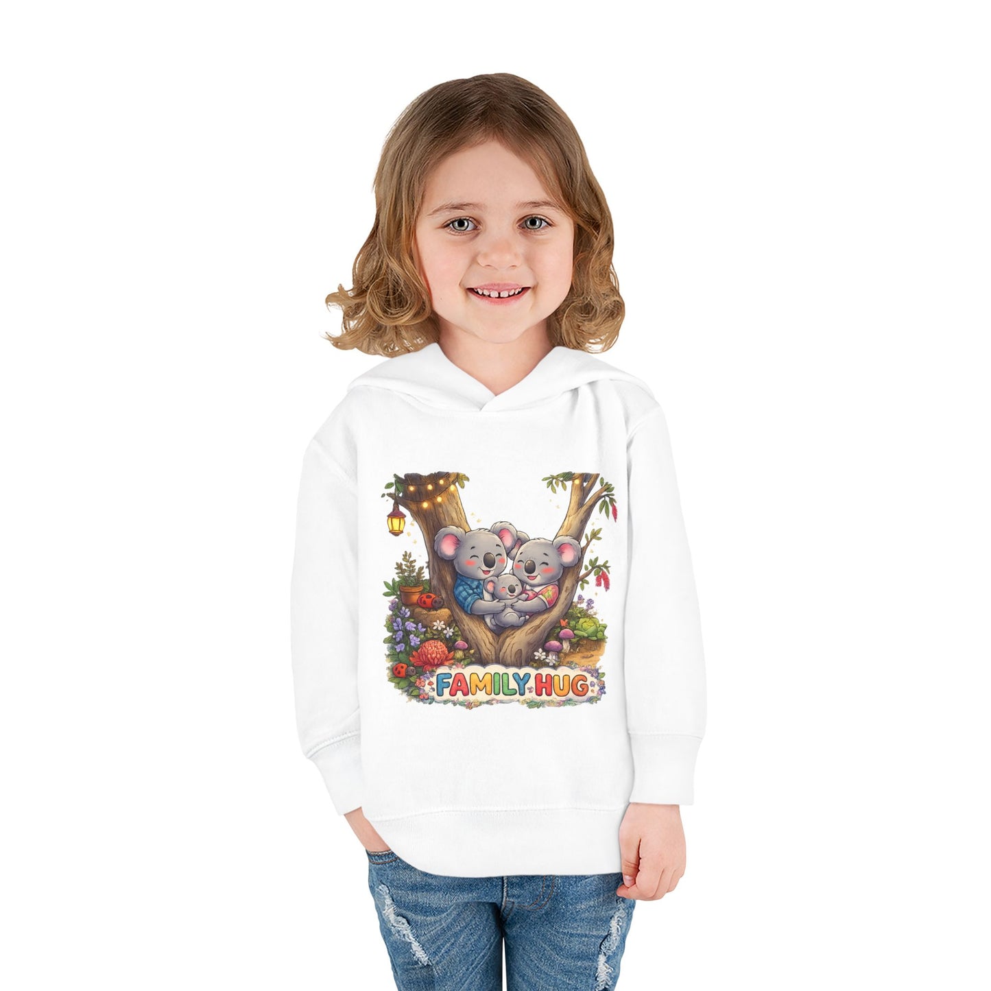 Family Hug Koala Toddler Pullover Fleece Hoodie
