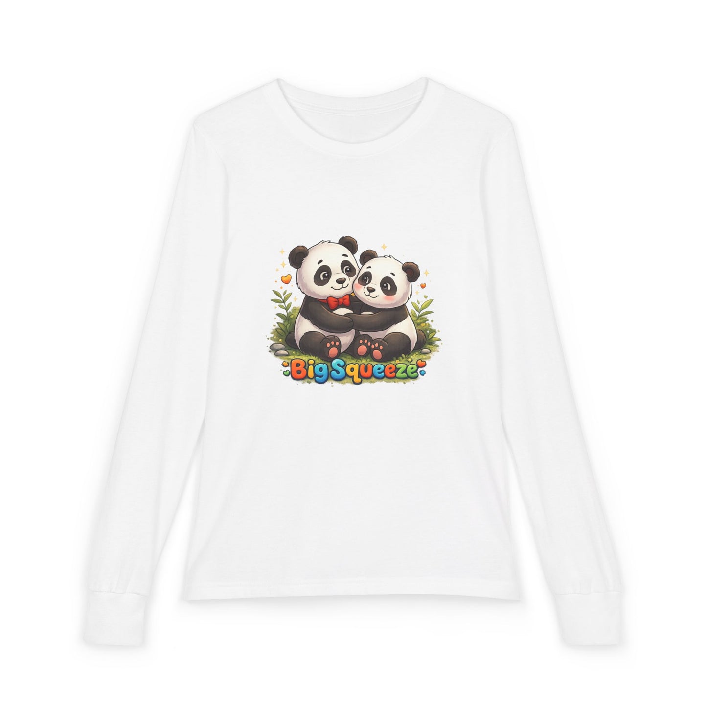 Big Squeeze Panda Youth Jersey Long Sleeve Tee