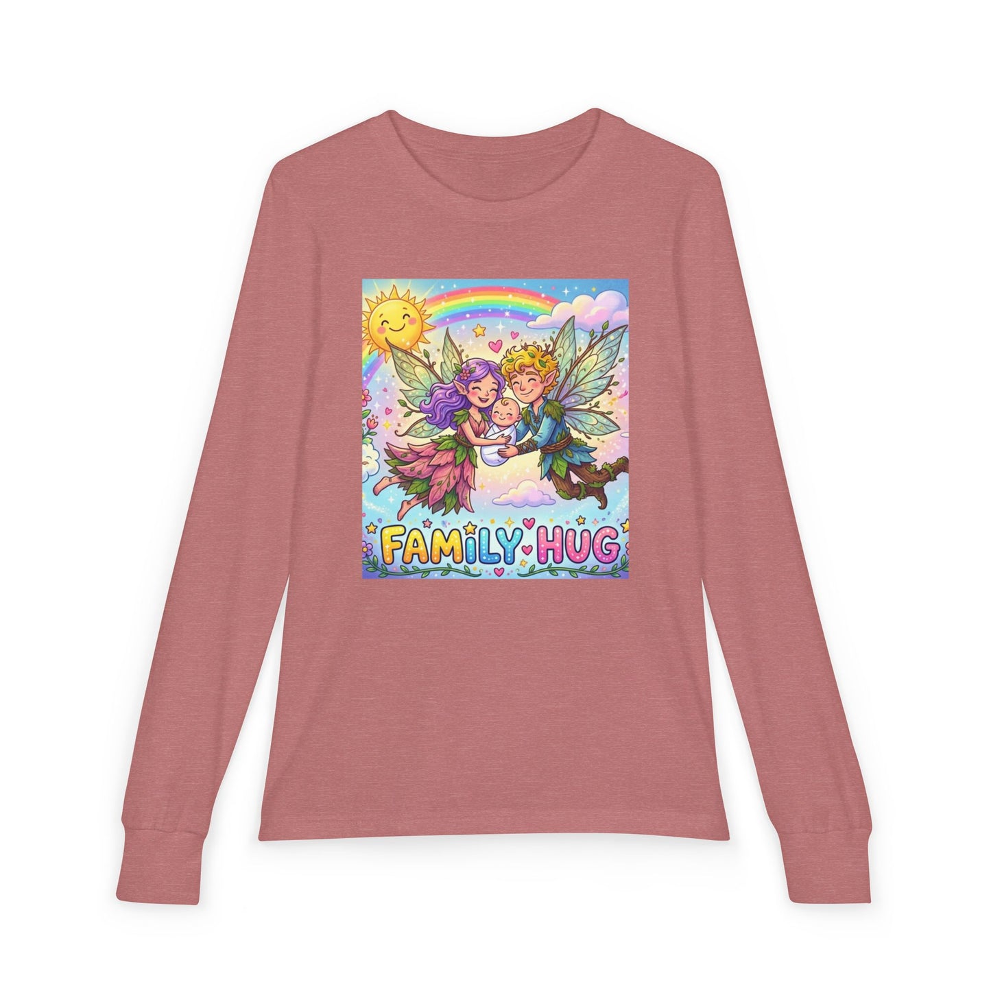 Family Hug Fairy Youth Jersey Long Sleeve Tee