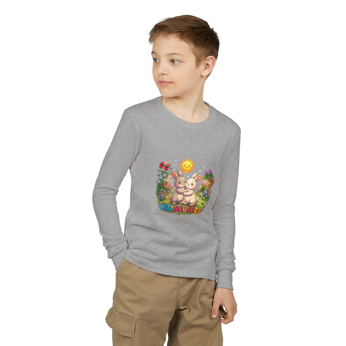 Big Squeeze Bunny Youth Jersey Long Sleeve Tee