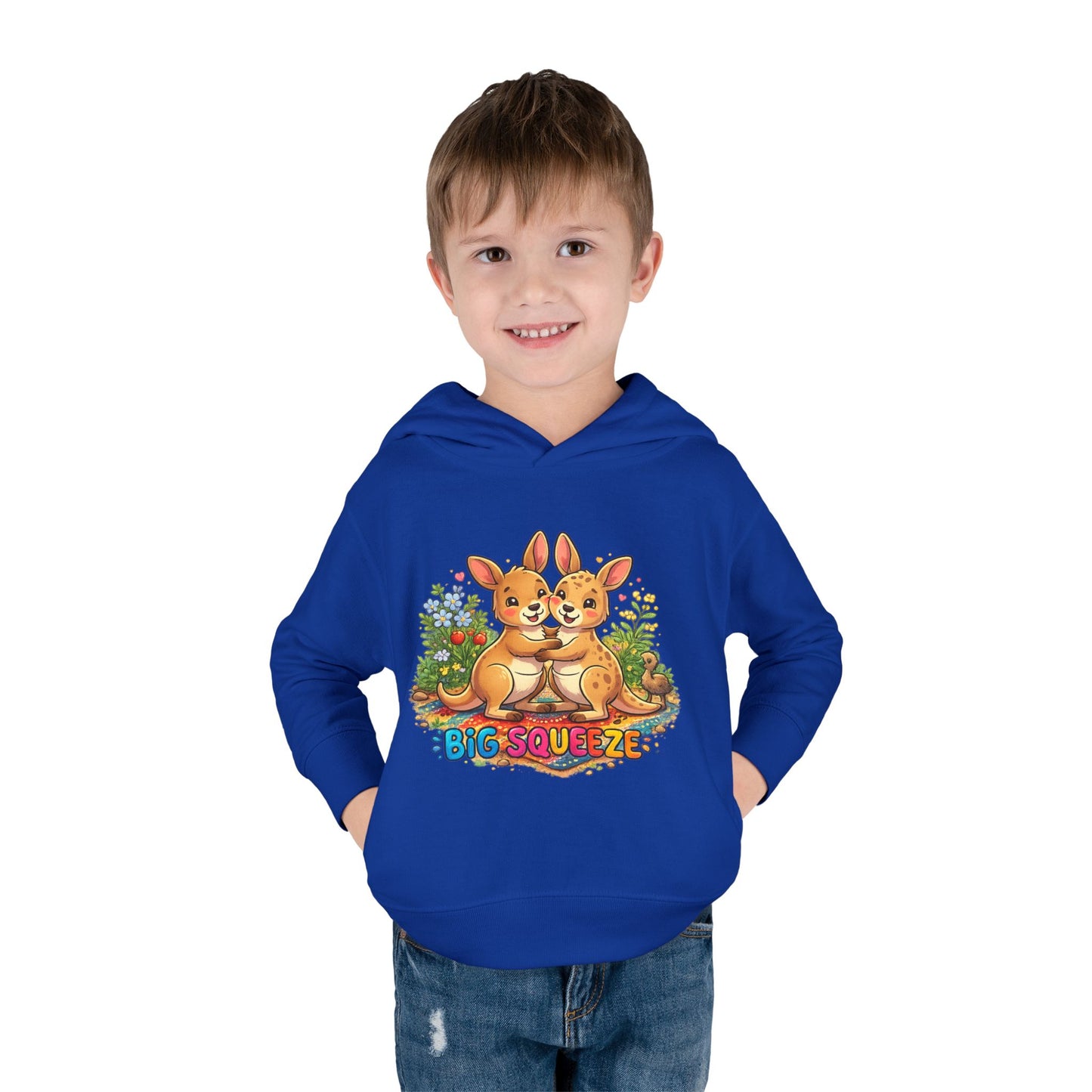 Big Squeeze Kangaroo Toddler Pullover Fleece Hoodie