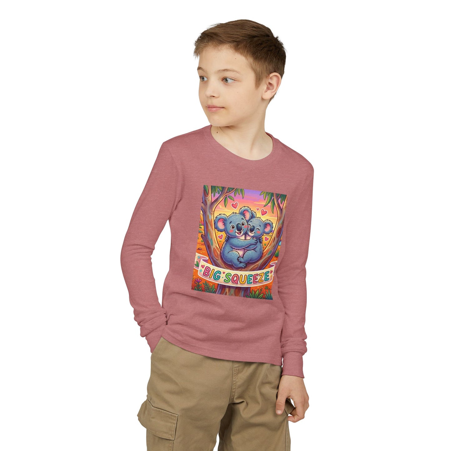 Big Squeeze Koala Youth Jersey Long Sleeve Tee