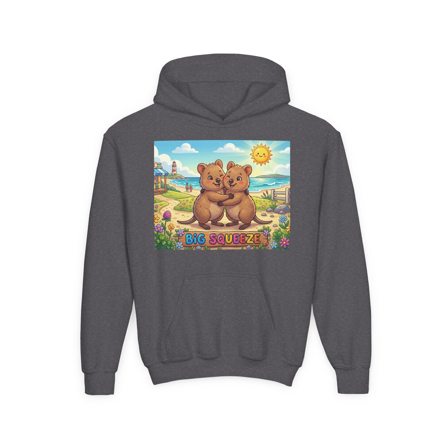 Big Squeeze Quokka Youth Heavy Blend Hooded Sweatshirt