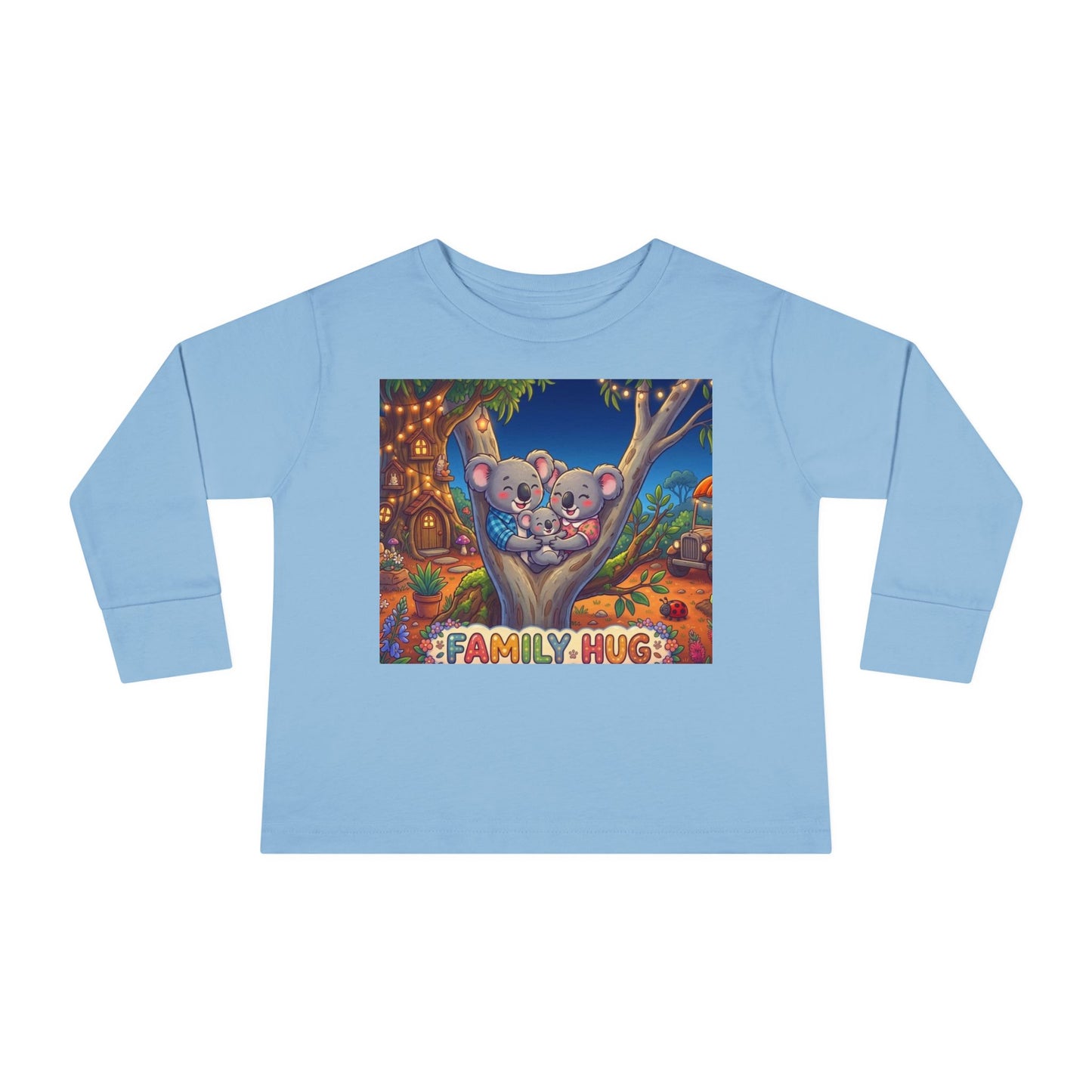 Family Hug Koala Toddler Long Sleeve Tee