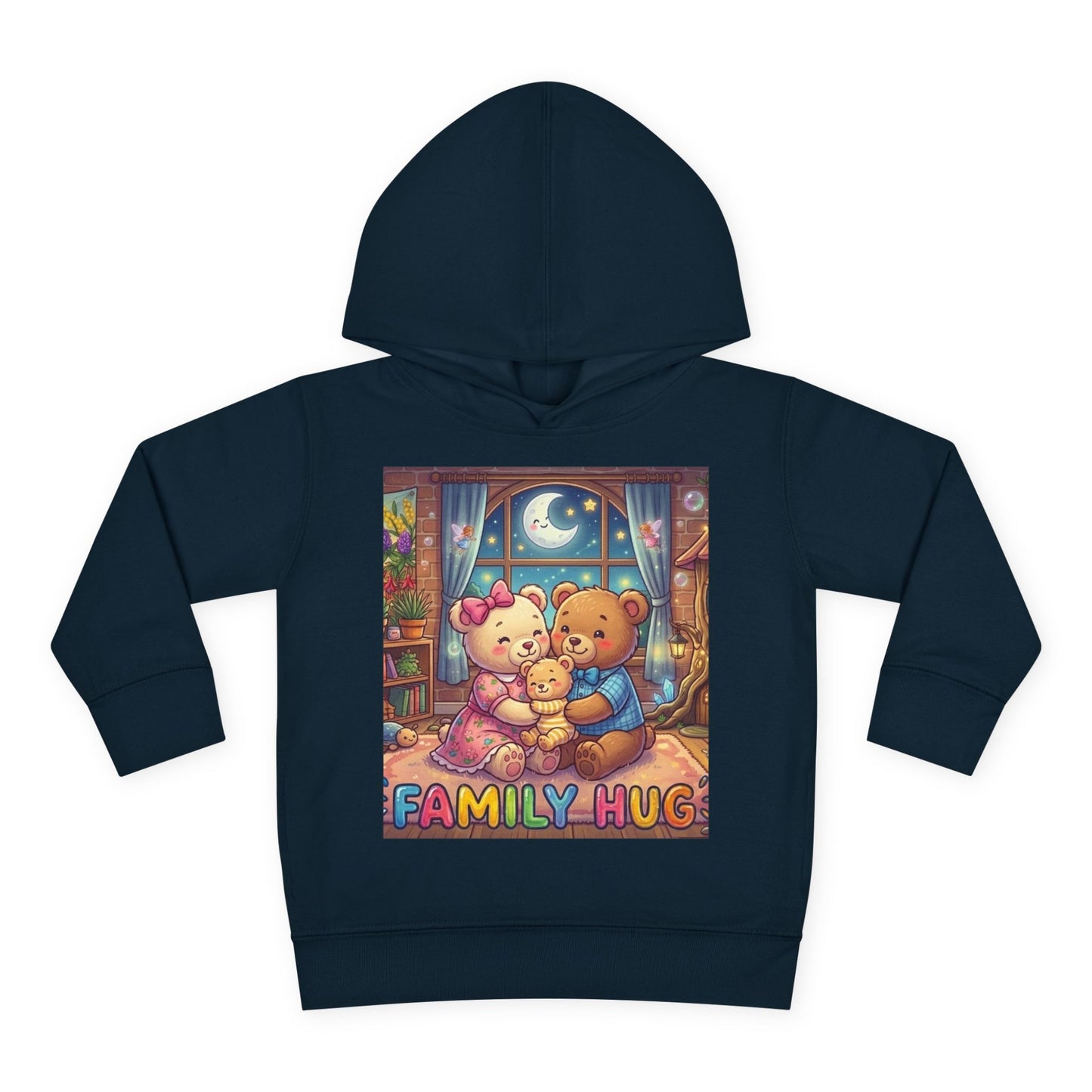Family Hug Teddy Toddler Pullover Fleece Hoodie
