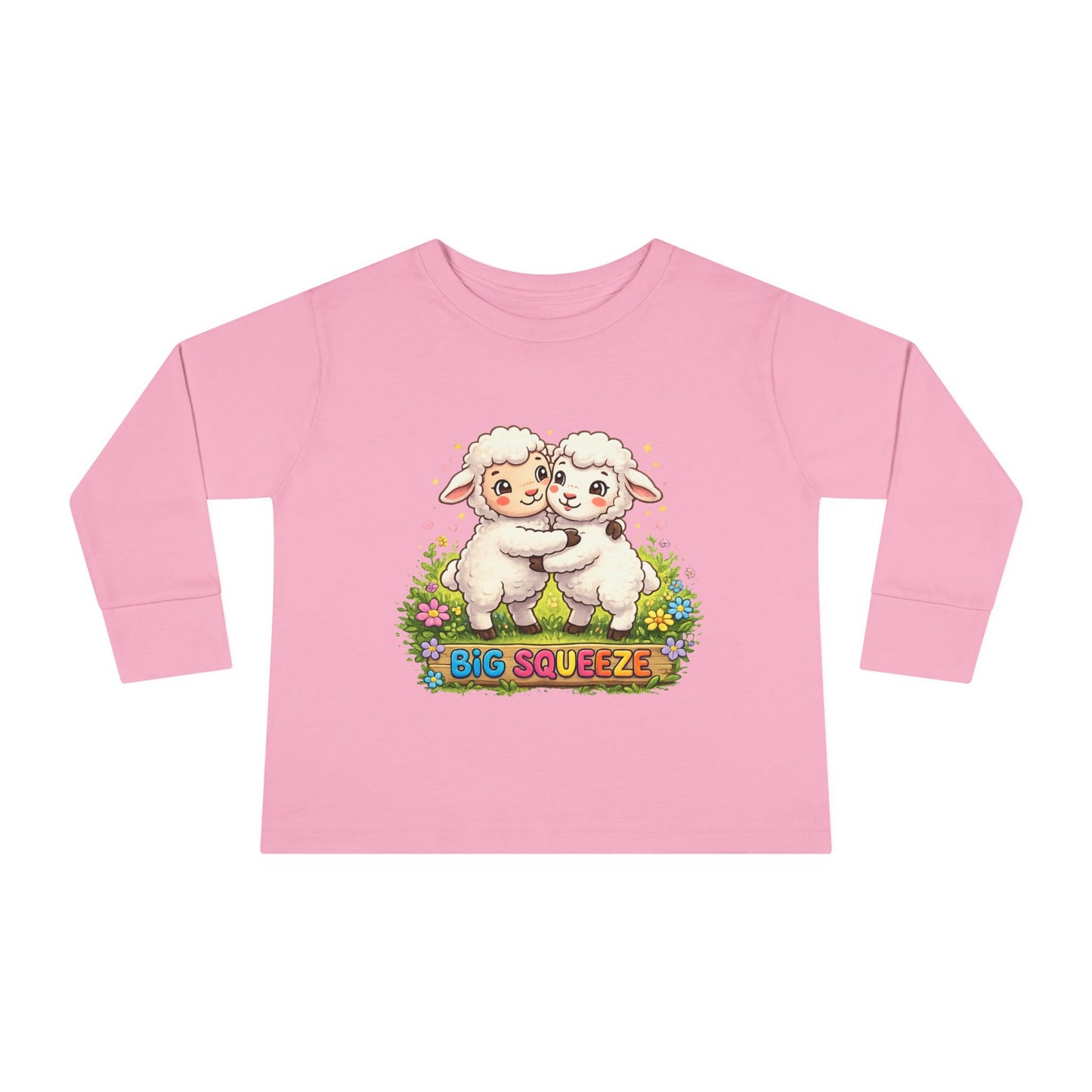 Big Squeeze Lamb Toddler Long Sleeve Tee