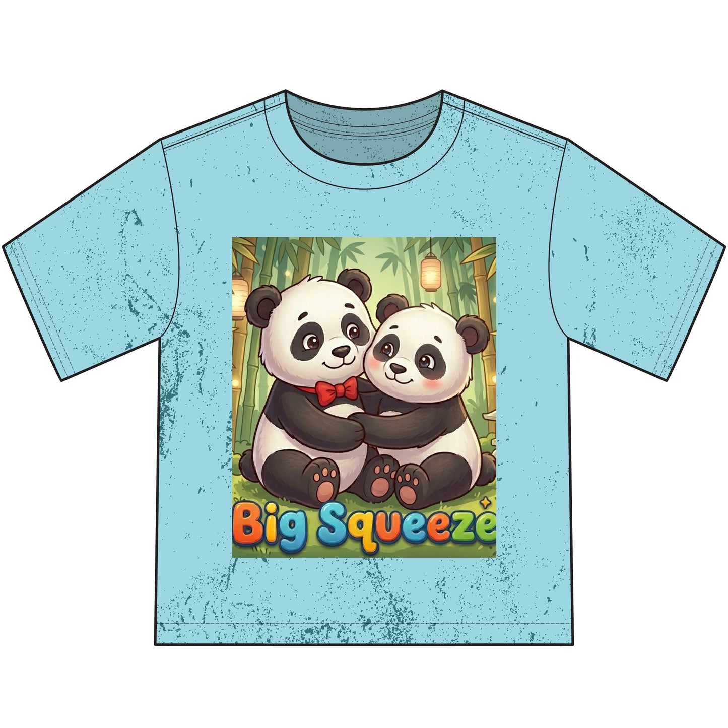 Big Squeeze Panda Heavyweight Color Blast Youth T-Shirt