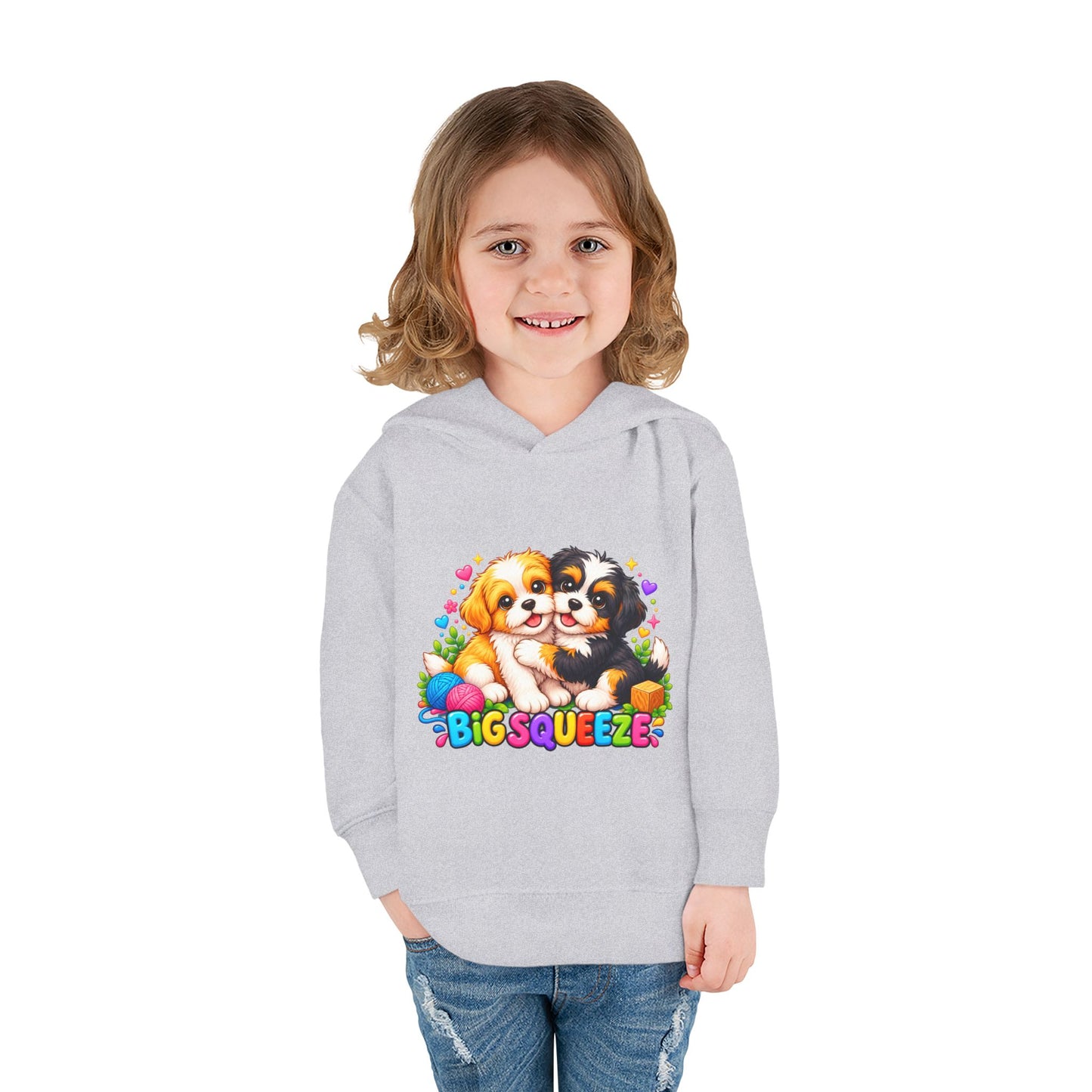 Big Squeeze Shih Tzu Toddler Pullover Fleece Hoodie