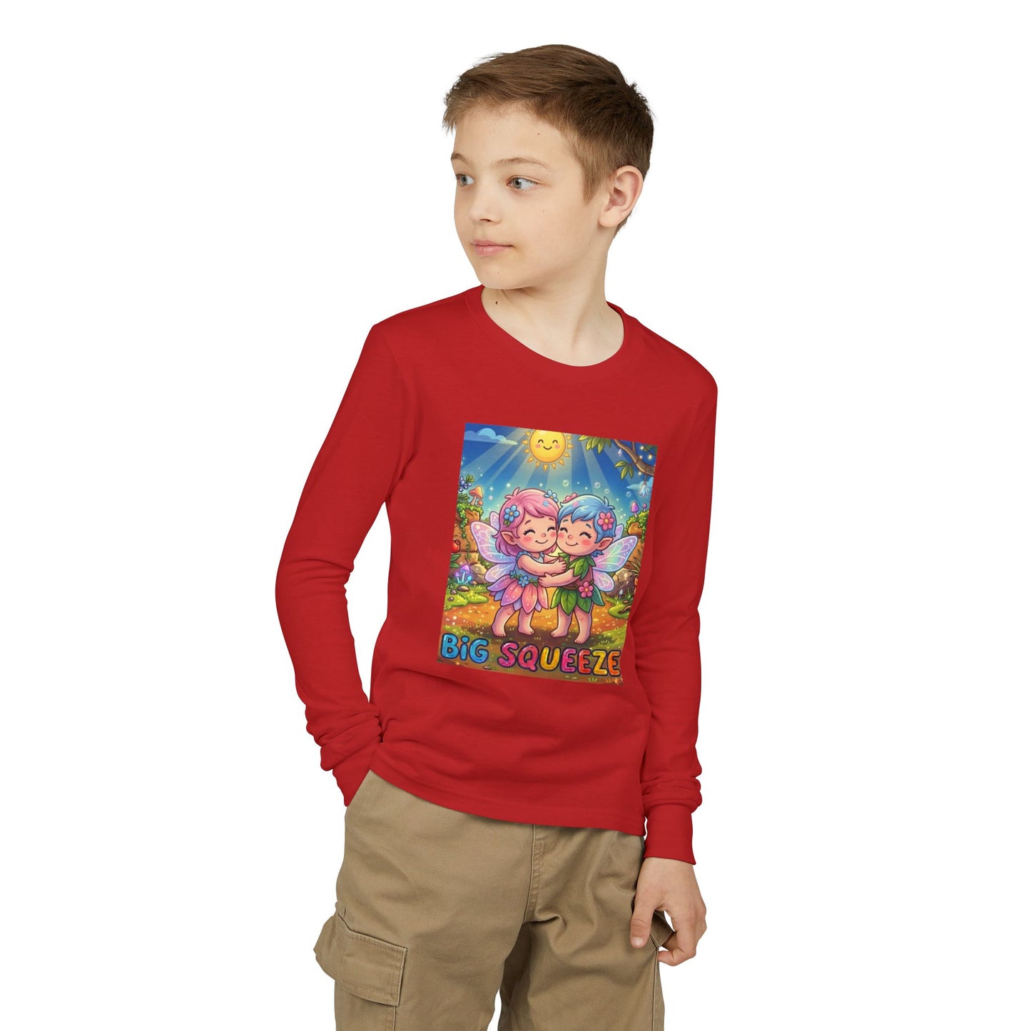 Big Squeeze Fairy Youth Jersey Long Sleeve Tee