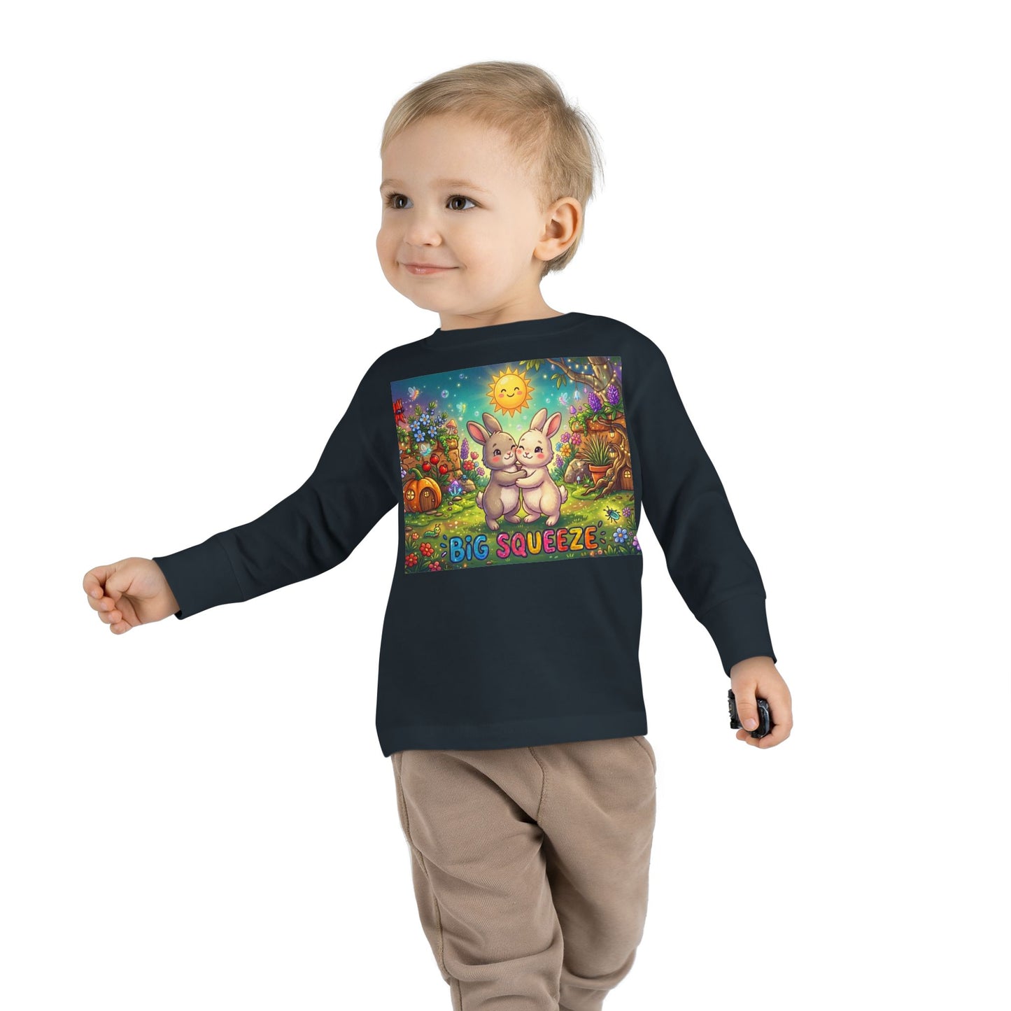 Big Squeeze Bunny Toddler Long Sleeve Tee