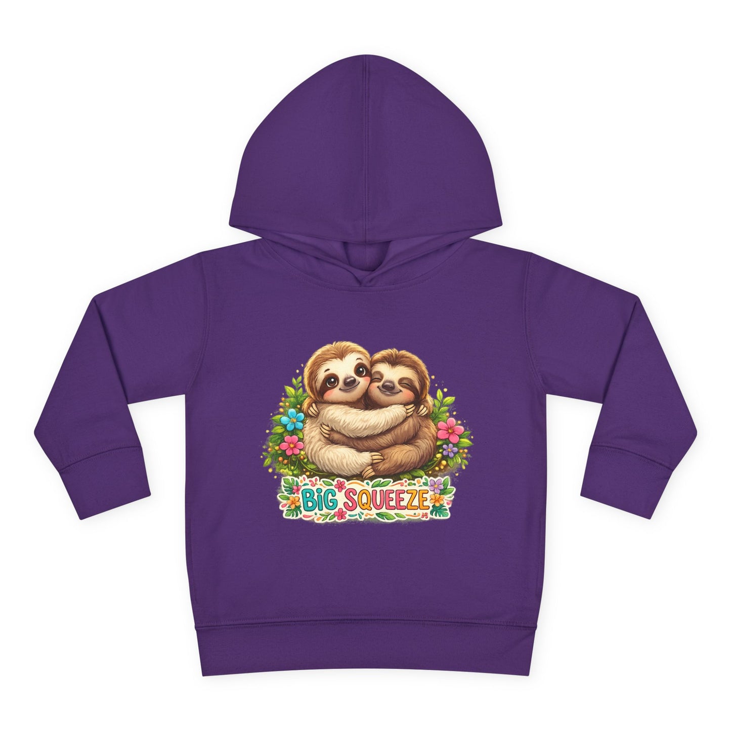 Big Squeeze Sloth Toddler Pullover Fleece Hoodie