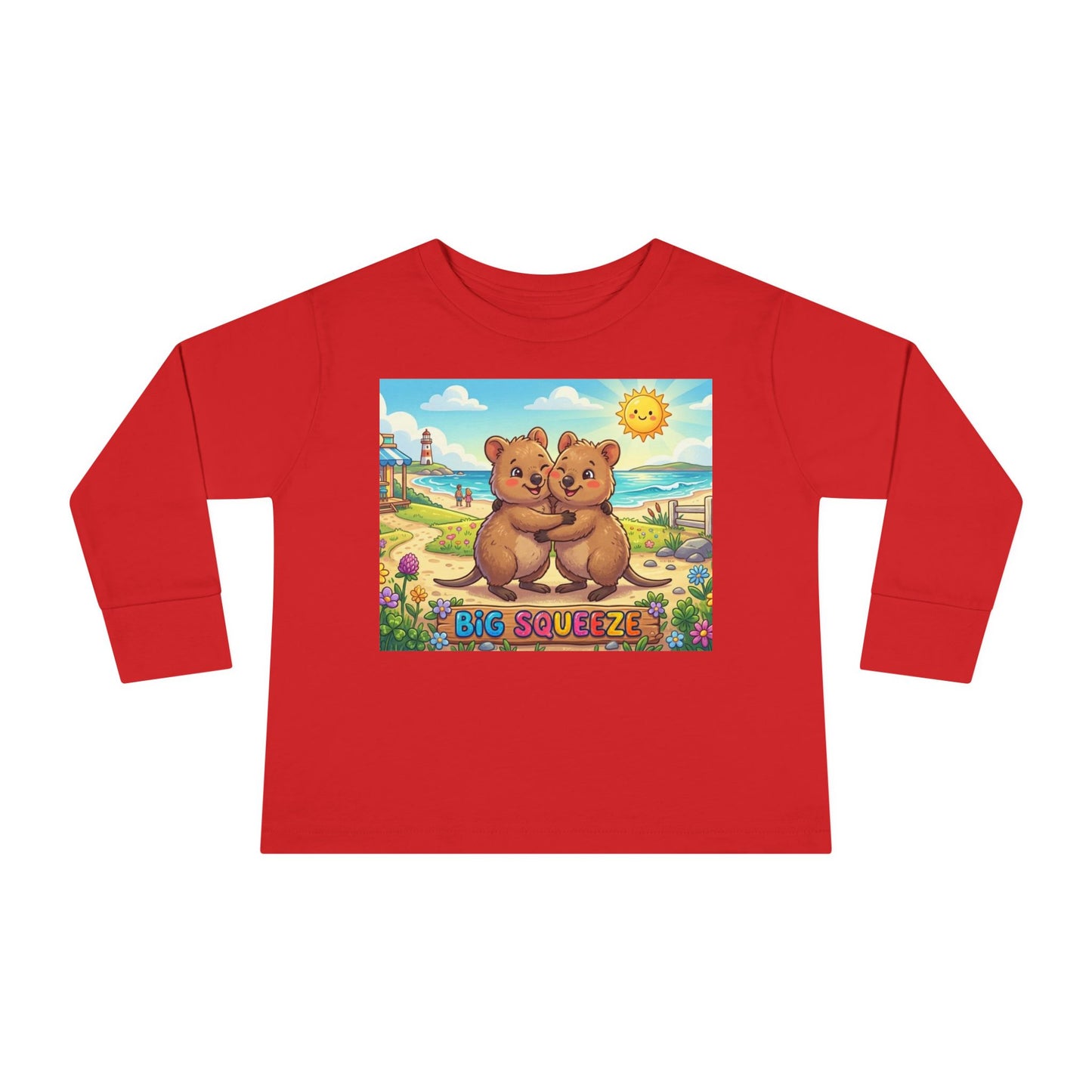 Big Squeeze Quokka Toddler Long Sleeve Tee
