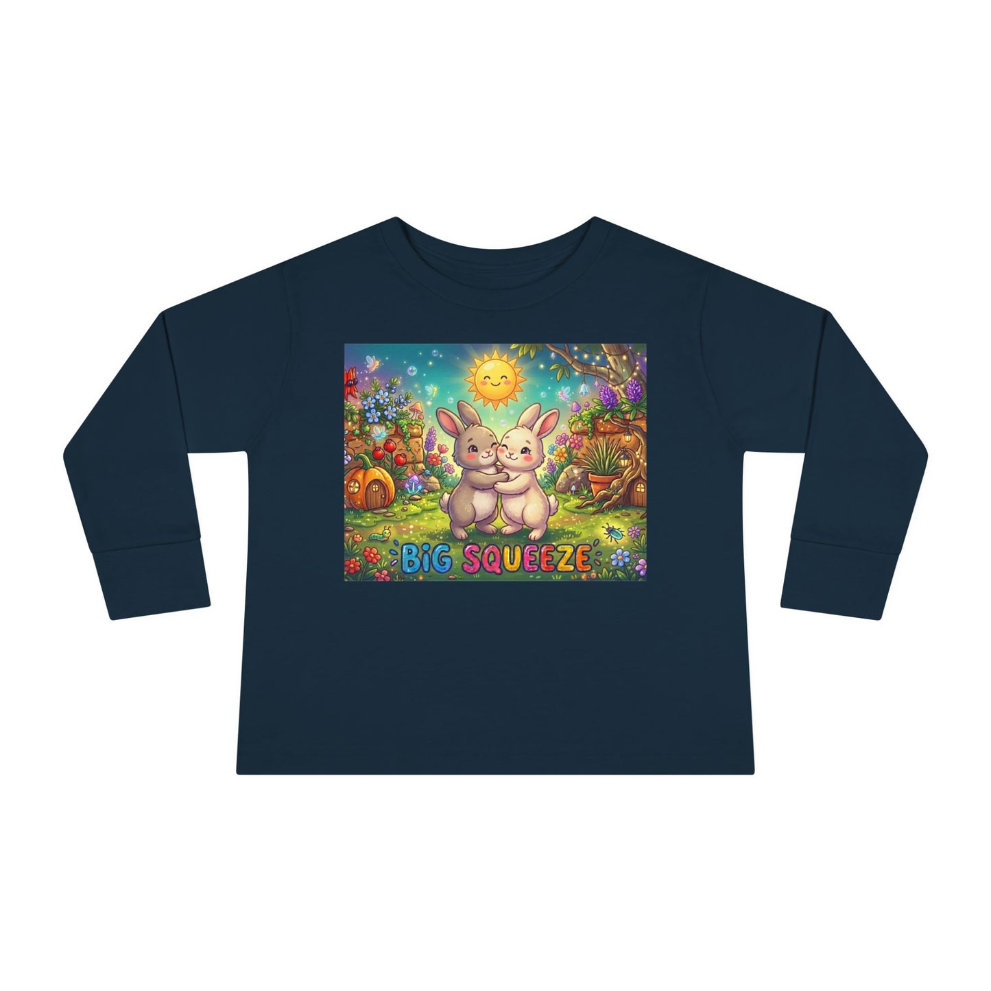 Big Squeeze Bunny Toddler Long Sleeve Tee