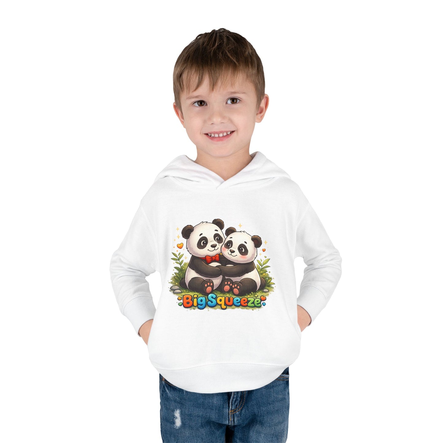 Big Squeeze Panda Toddler Pullover Fleece Hoodie