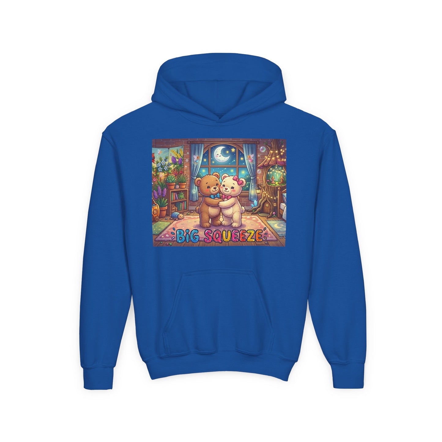 Big Squeeze Teddy Youth Heavy Blend Hooded Sweatshirt