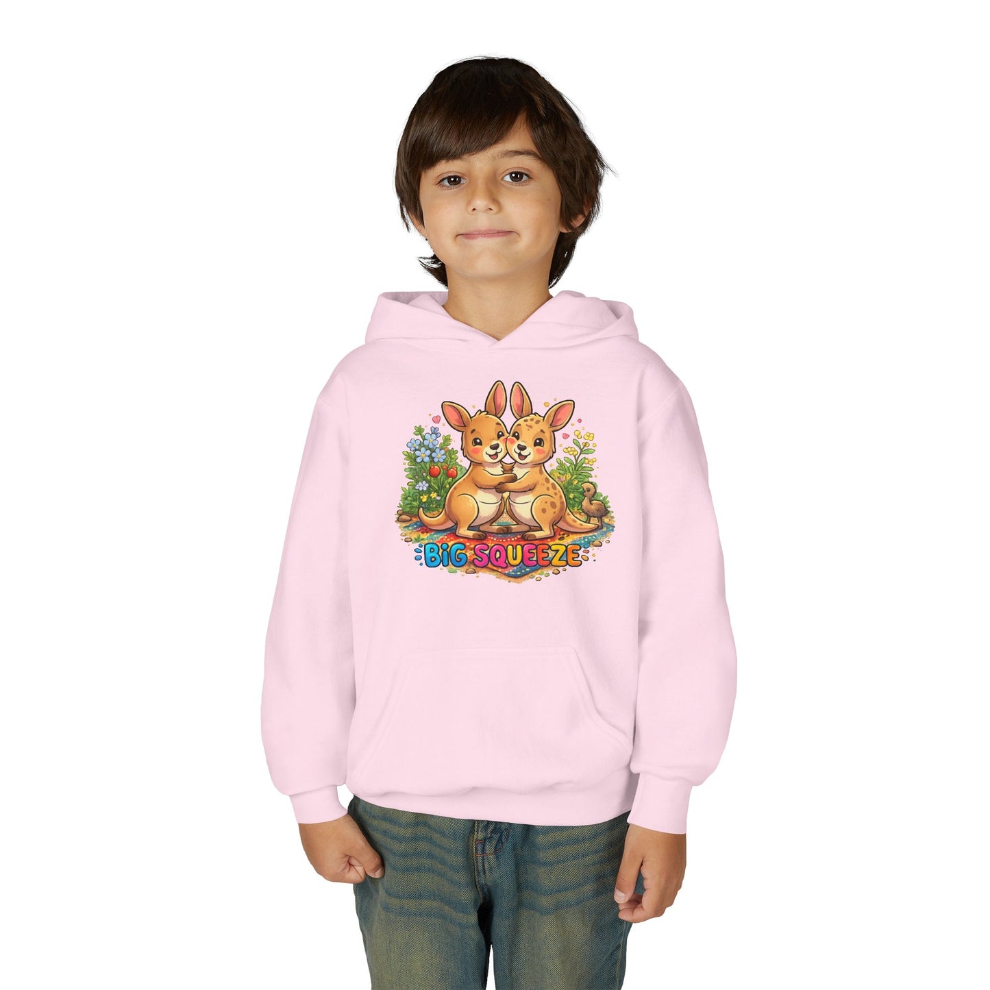 Big Sueeze Kangaroo Youth Heavy Blend Hooded Sweatshirt