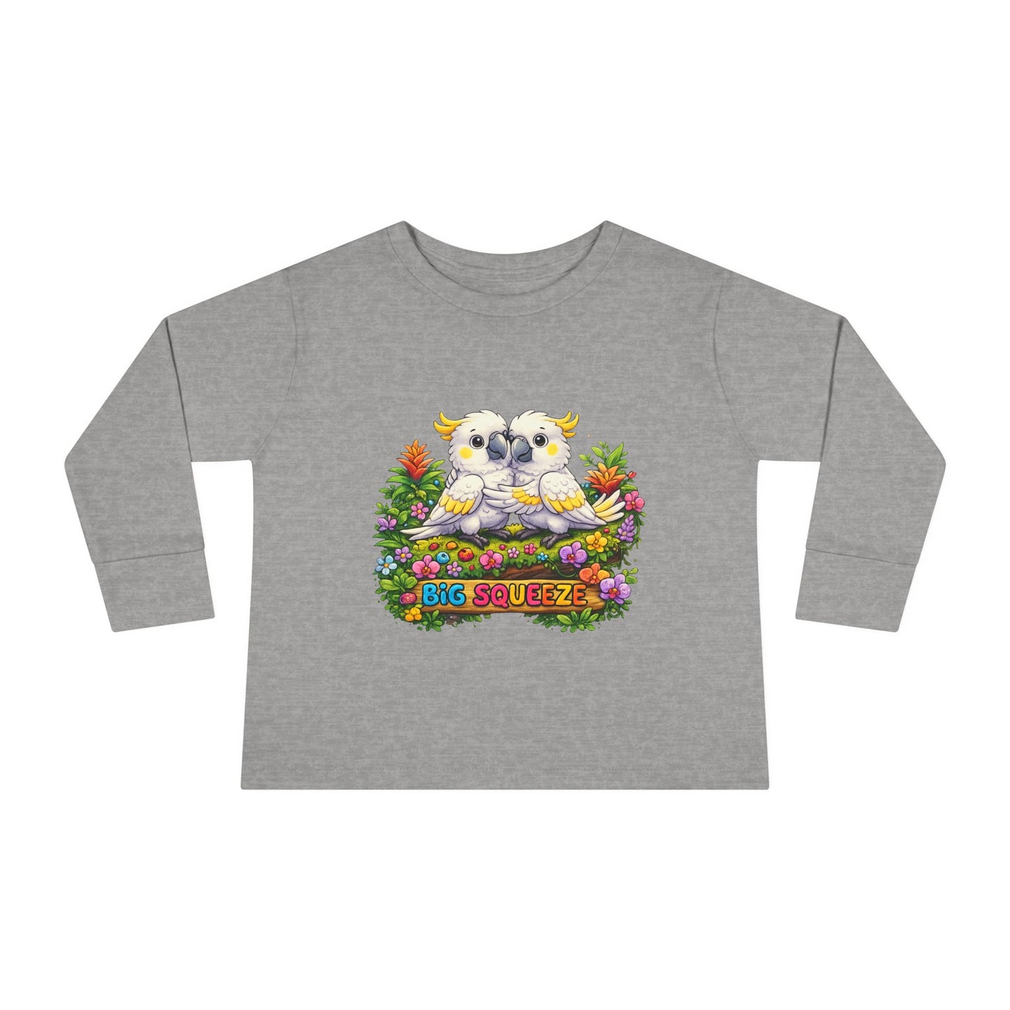 Big Squeeze Cockatoo Toddler Long Sleeve Tee