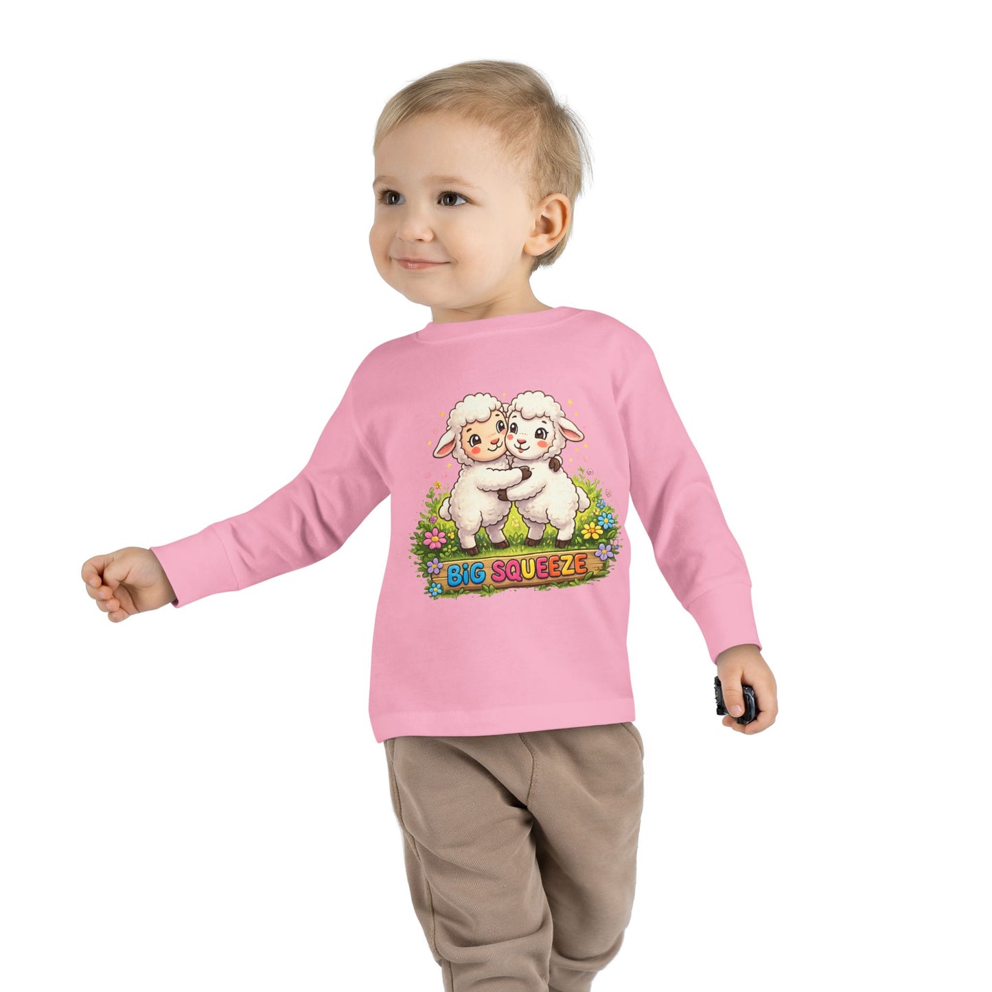 Big Squeeze Lamb Toddler Long Sleeve Tee