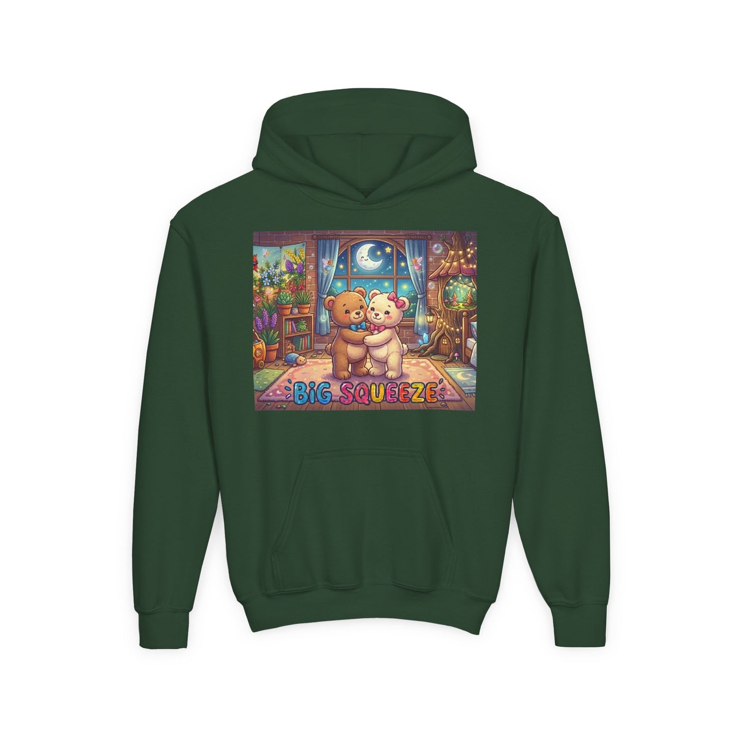 Big Squeeze Teddy Youth Heavy Blend Hooded Sweatshirt