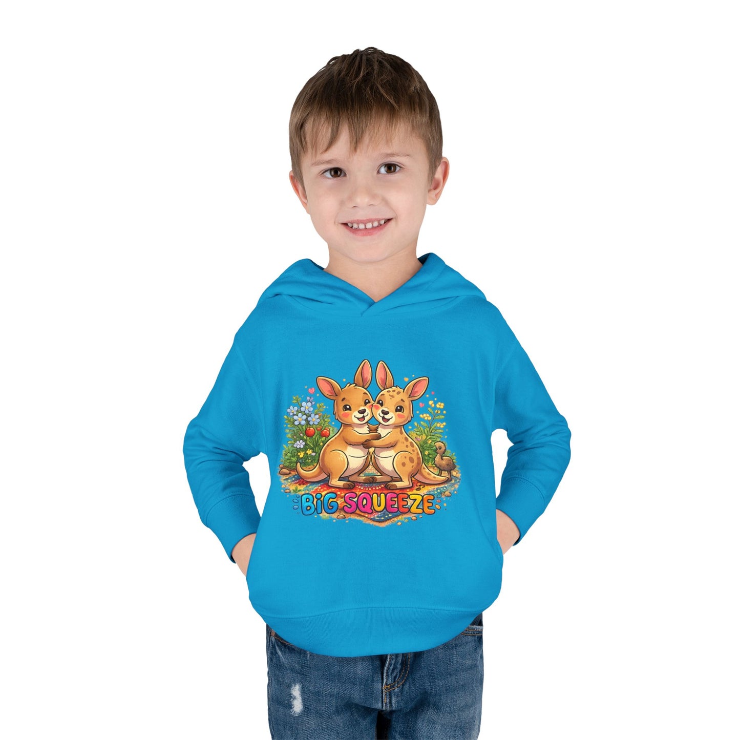 Big Squeeze Kangaroo Toddler Pullover Fleece Hoodie